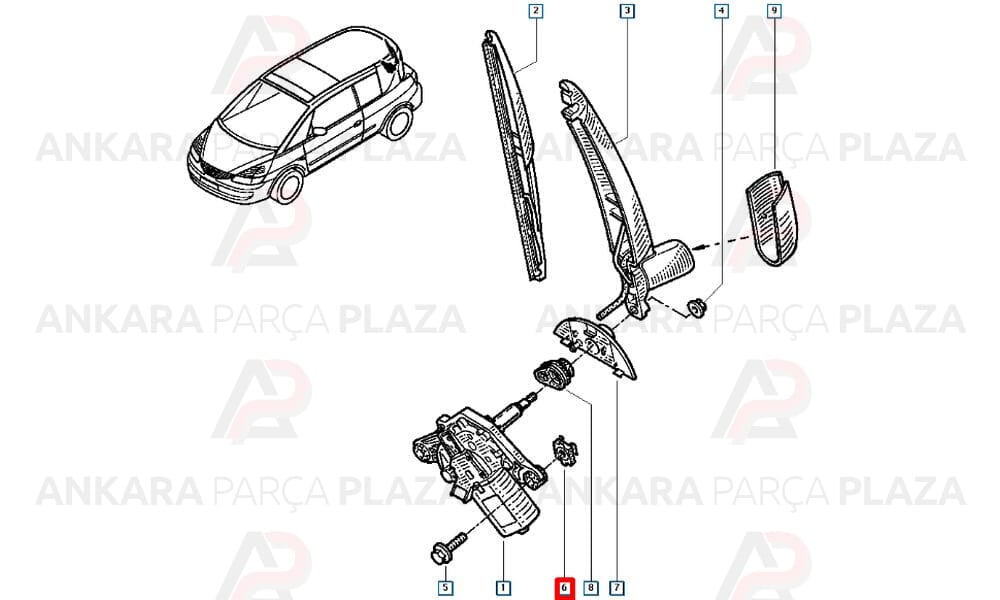 Megane Far Tesbit Somunu Lao4 7703044205