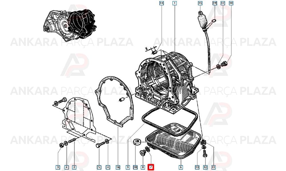 Karter Tapa Pulu Contası Bakır Renault 9 Renault 12 Toros Bakır