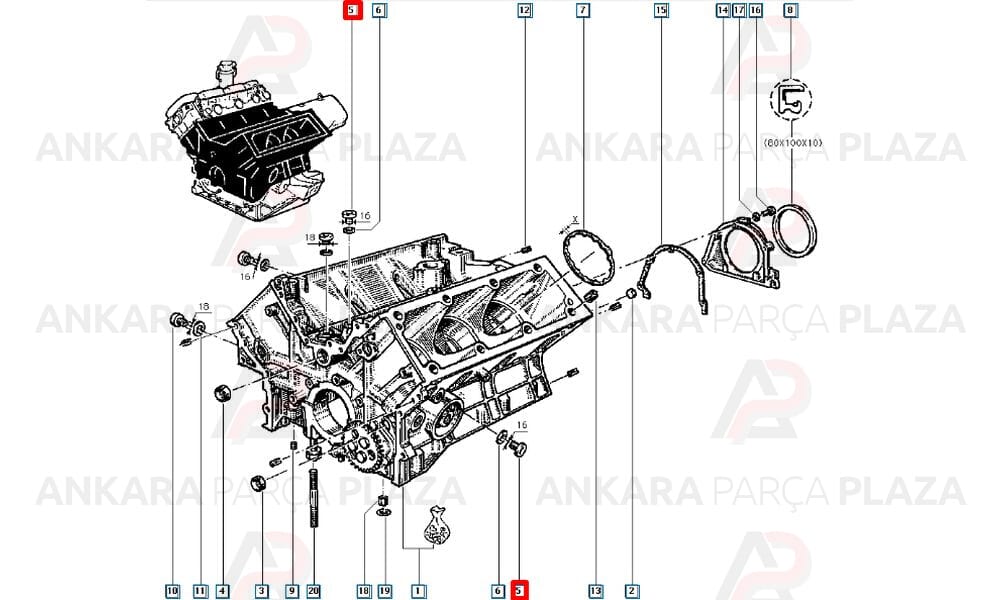 Renault 9 11 12 19 Toros Kartes Tapası Mtj
