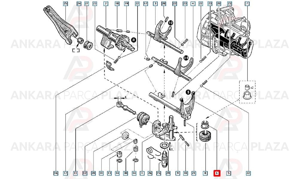Renault 9, Clio, Symbol 1.4, Megane 1.6 Laguna Vites Mil Keçesi Skt