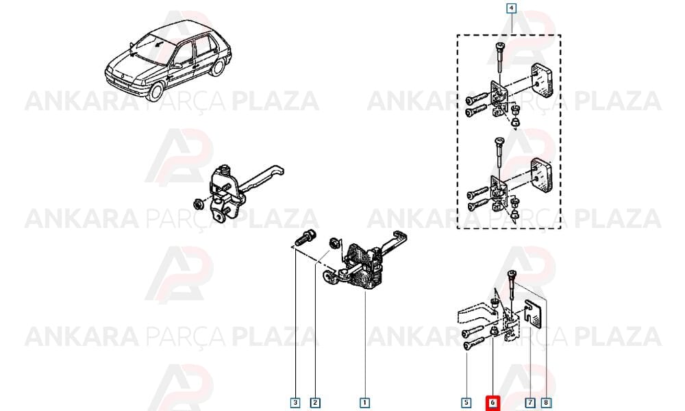 Kapı Pim Burcu Renault 9 Renault 11