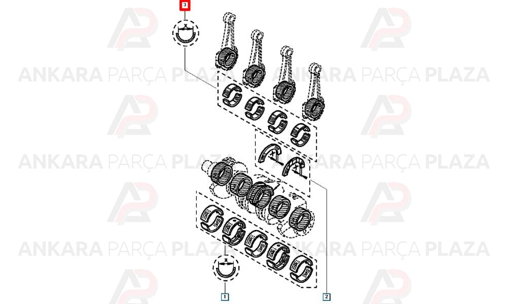 Kol Yatak 0,50 Kangoo Trafic 1,9Dcı 1,9Cdtı F8Qt F9Q