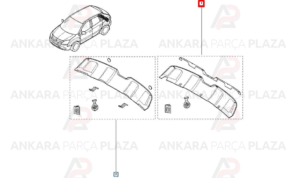 Koleos Tampon Spoileri Arka Orijinal 7711423556