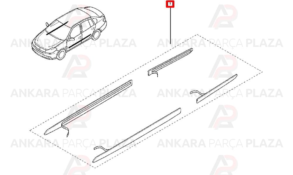 Kapi Bant Çitasi Kapi Kuşak Bandi Clio Symbol Thalia