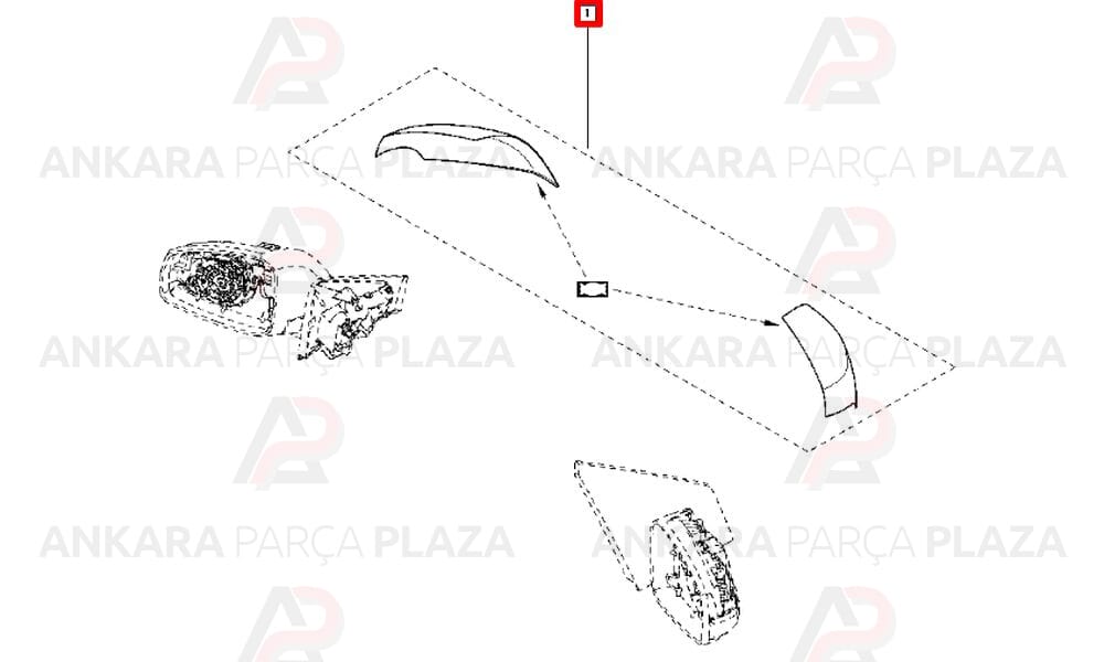Fluence, Megane 3, Latitude Yan Ayna Kapağı Sağ Veya Sol Orijinal 7711425444