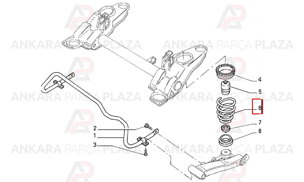 Helezon Yayı Arka Fiat Tempra