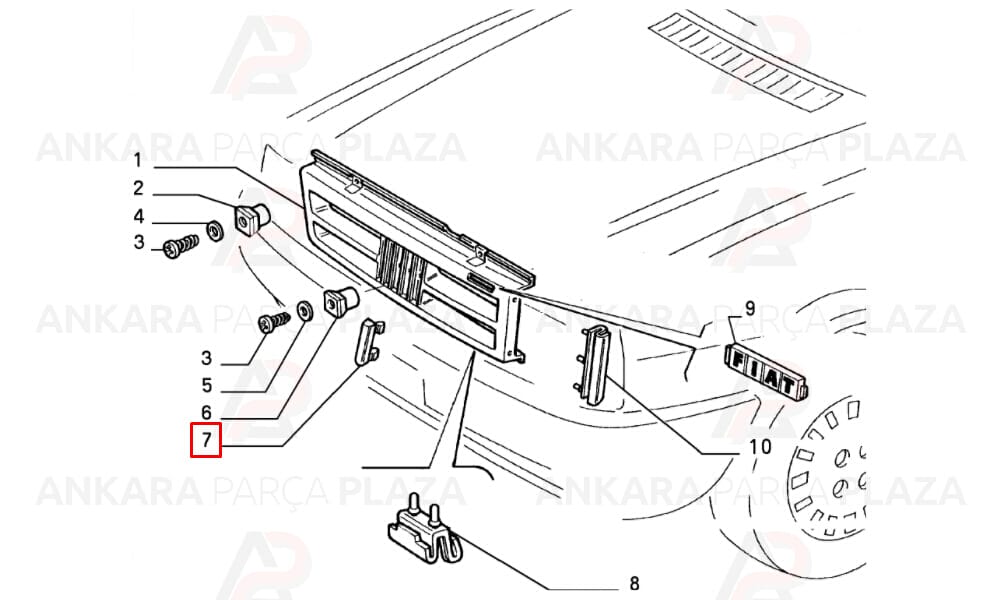 Ön Panjur Süs Çıtası Takım Uno