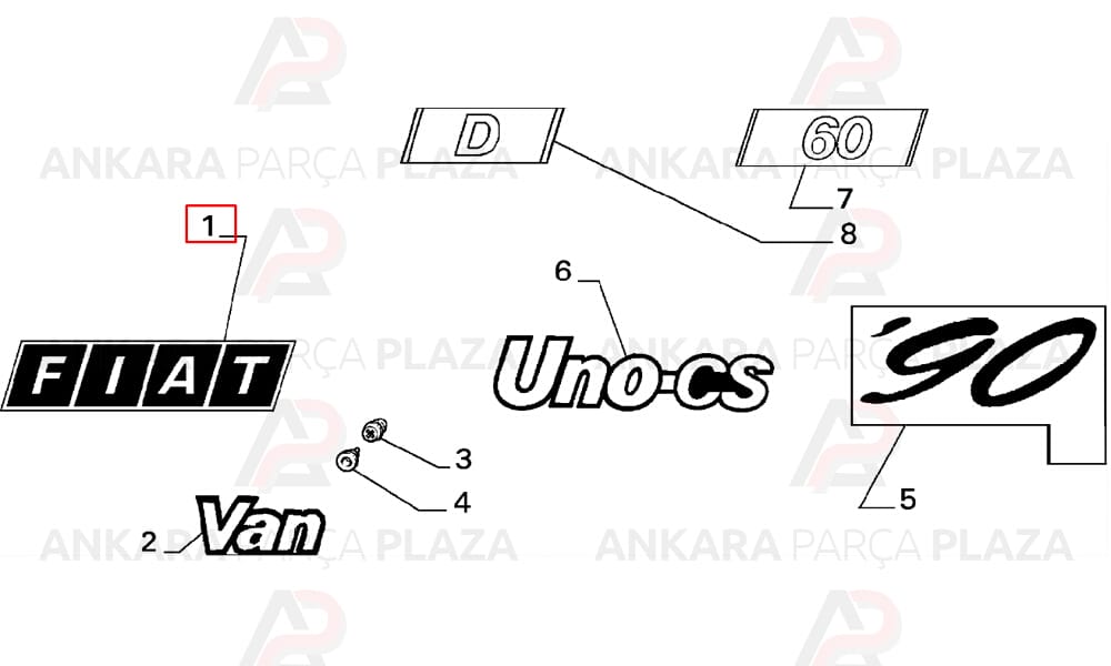 Uno Bagaj Yazısı - Uno Sx - Ayhan
