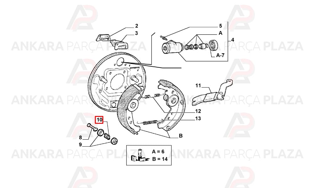 Fiat Uno 60 Arka Fren Balatası Bosch