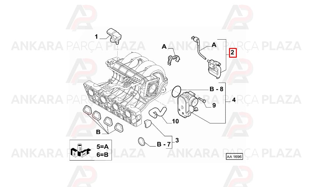 Bravo, Panda, Fiat 500, Bravo 1.4 16V Yakıt Basınç Sensörü İthal Orijinal 77363464-1