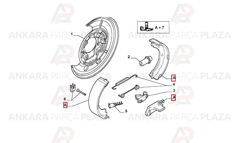 Fiat Ducato El Fren Balatası 2001 - 2006 Bosch