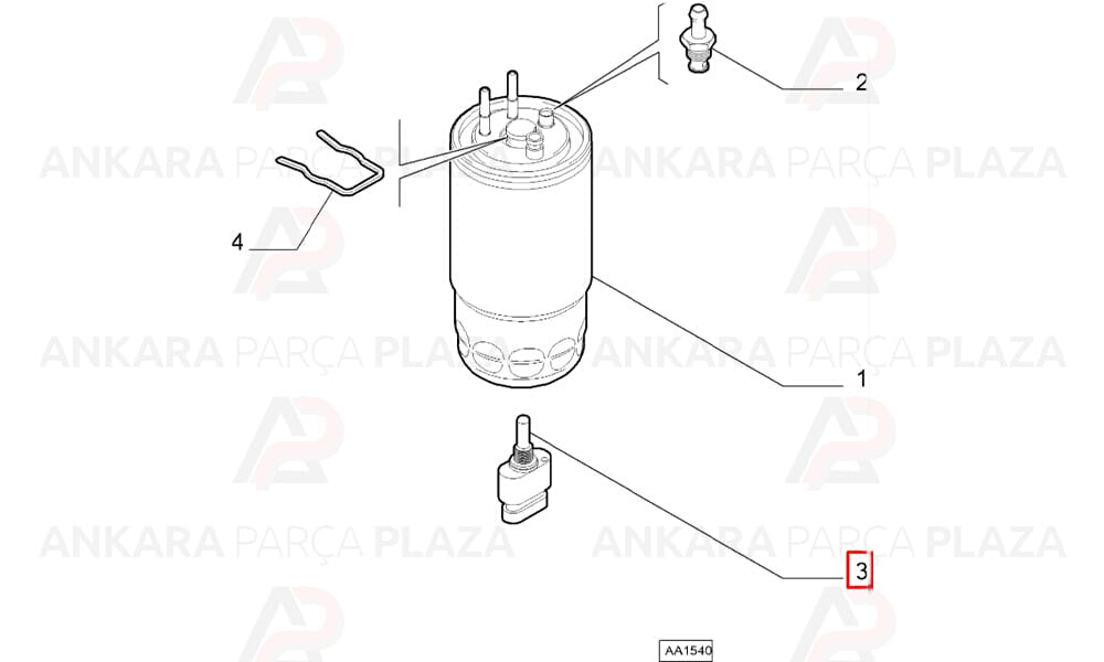 Mazot Filtre Müşürü Linea 2007 >