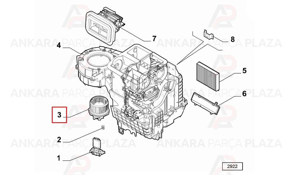 Kalorifer Motoru Ducato 3 Jumper 3 Boxer 3