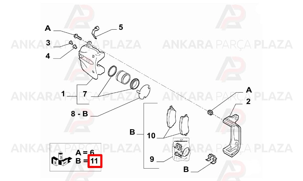 Ön Fren Balatası Fiat Scudo