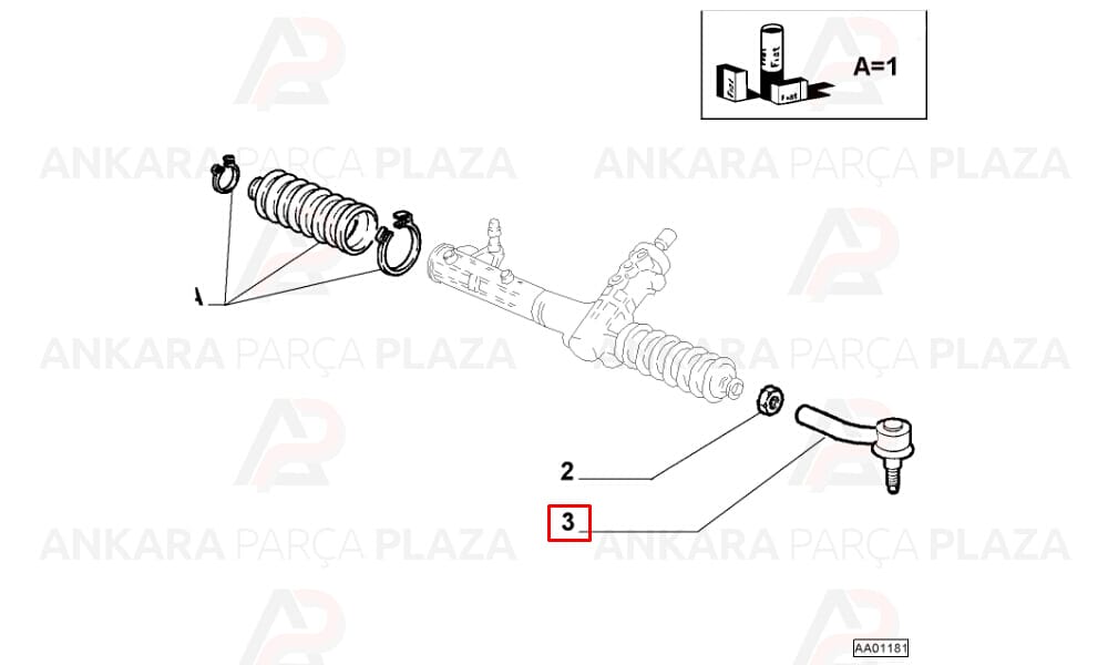 Rot Başı Sol Linea Fiorino 2007 >