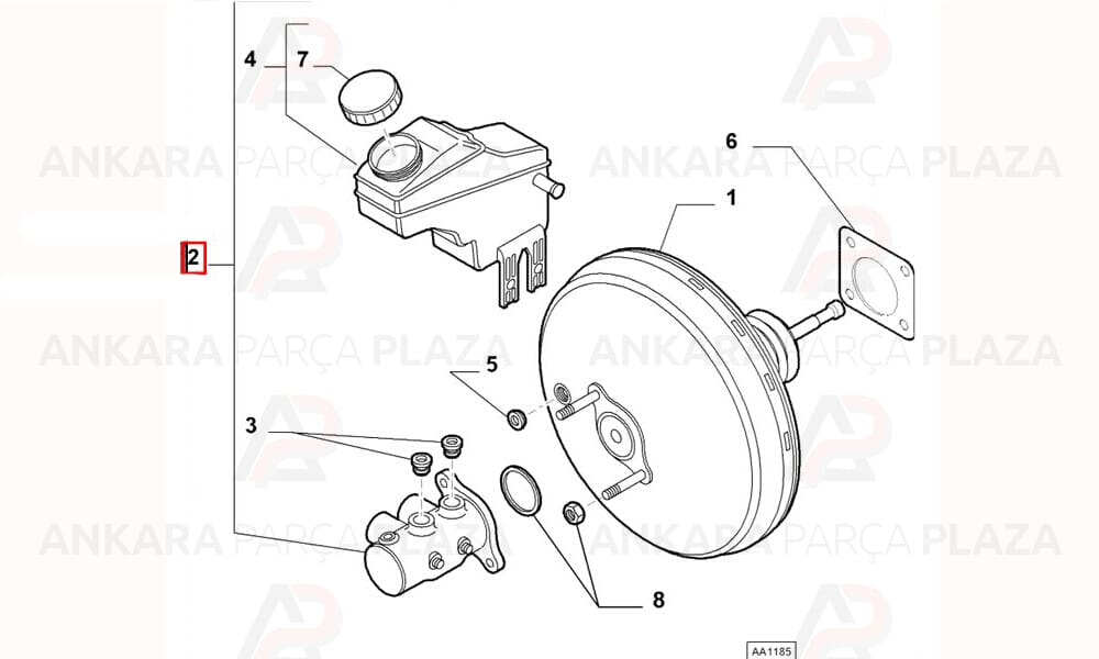 Fiat Fiorino Fren Ana Merkezi 2007 - 2022 Bosch