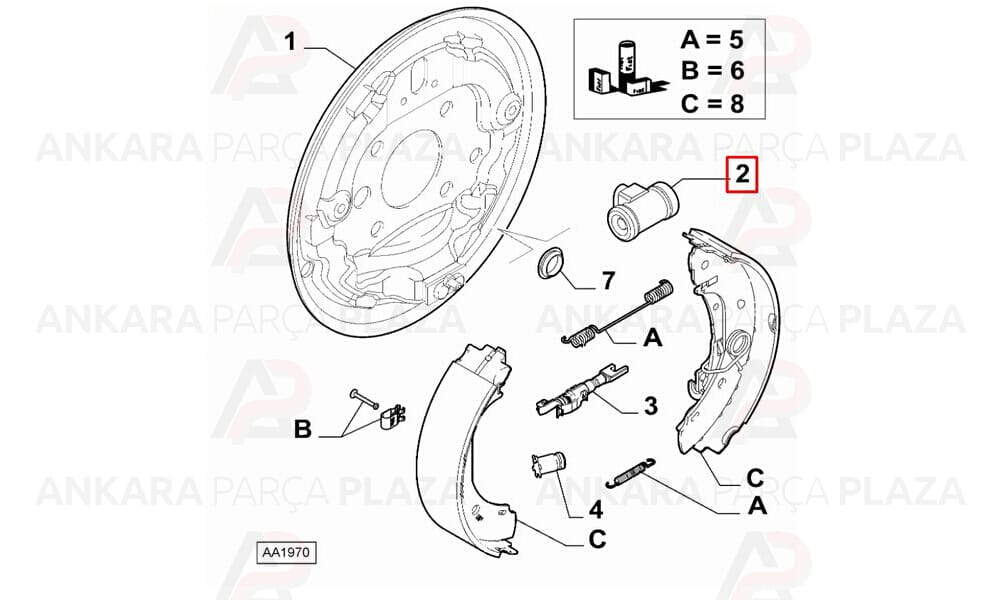 Fiat 500 Arka Fren Merkezi Cifam
