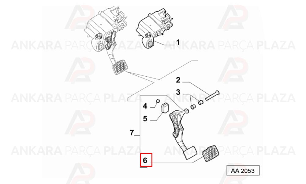 Fiat Egea Pedal Lastiği Otomatik Mtj