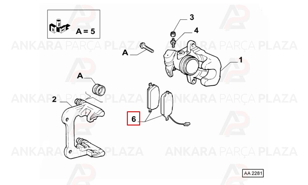 Fiat 500, Panda, Punto Arka Fren Balatası Valeo