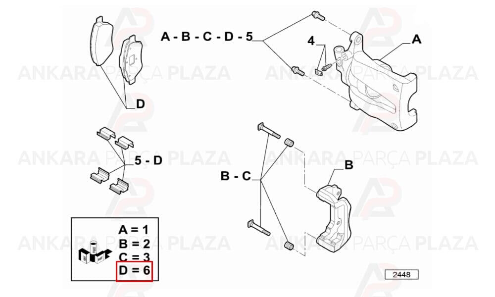 Fren Balatası Ön Egea Yeni Model Bravo 1.4 1.6D 1.9D 2.0D 2008 =>