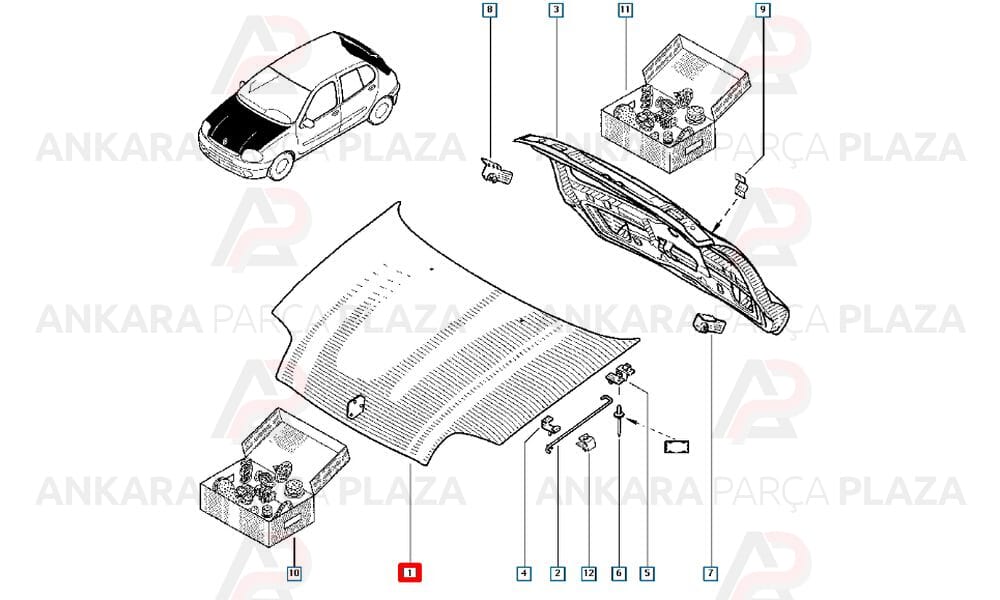 Clio 02 - 08 Motor Kaputu Çekomastikli 7751473024