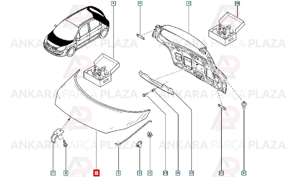 Megane Scenic 2 03 - 09 Motor Kaputu 7751474289