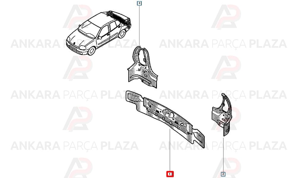 Renault Clio Arka Panel Sacı Sedan Dega