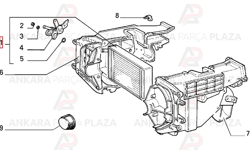 Kalorifer Radyatörü + Kalorifer Musluğu Fiat Uno