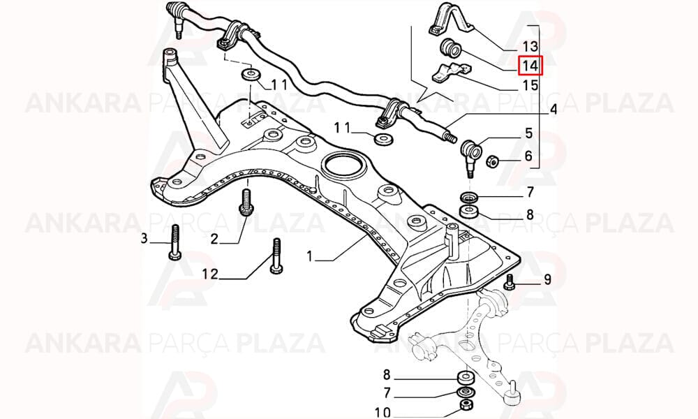 Alfa 145 - 146, Tempra, Tipo, Bravo, Brava Viraj Demiri Lastiği Global