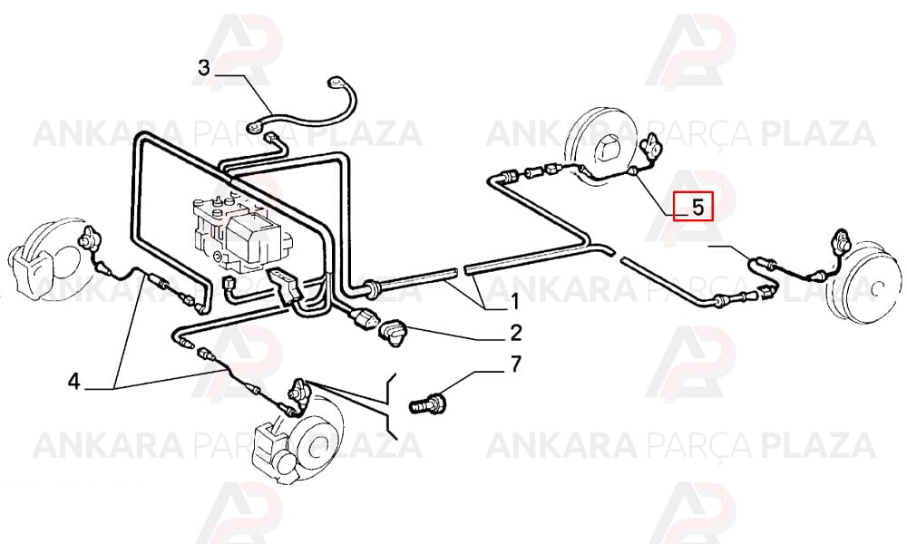 Punto Arka Sol Abs Sensörü Delphi