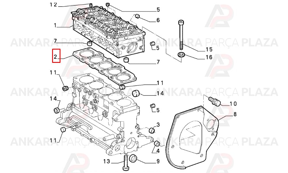 Brava Marea Bravo 2,0 20V Silindir Kapak Contası Payen