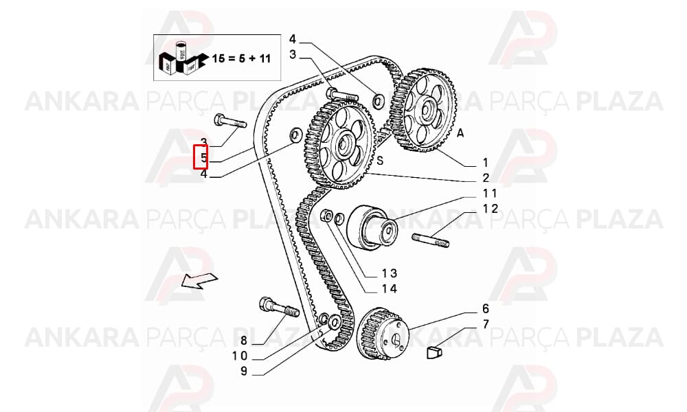 Tempra Tipo 2.0 16V Alfa 155 2.0 16V Triger Kayışı 173X180 Gates