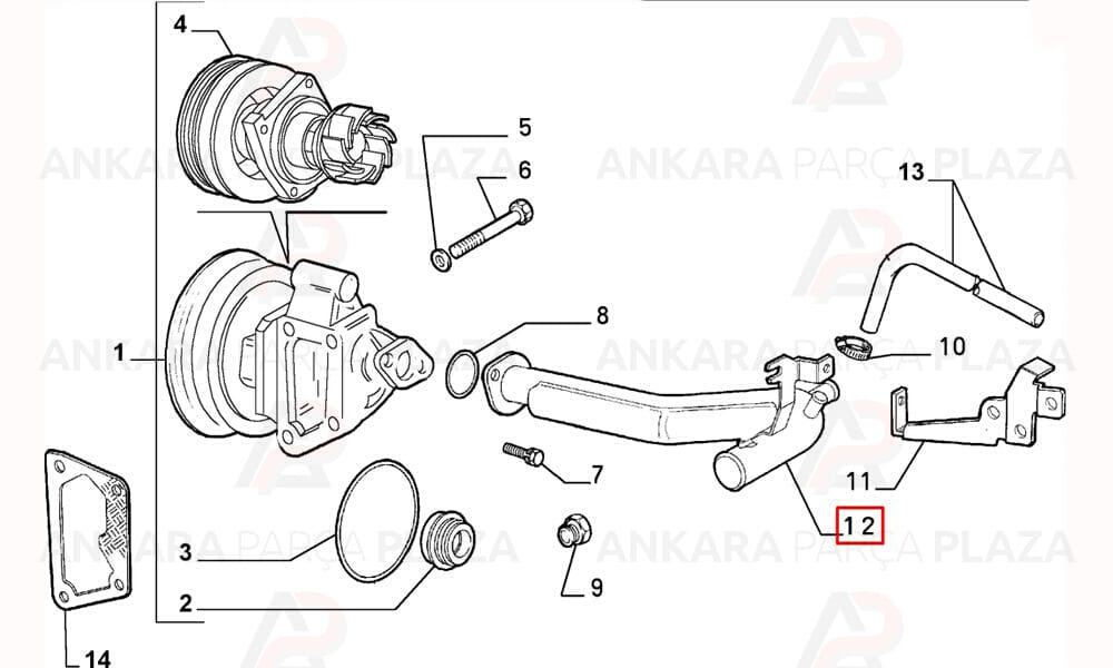 Soğutma Borusu Tempra Tipo Mpi Motor