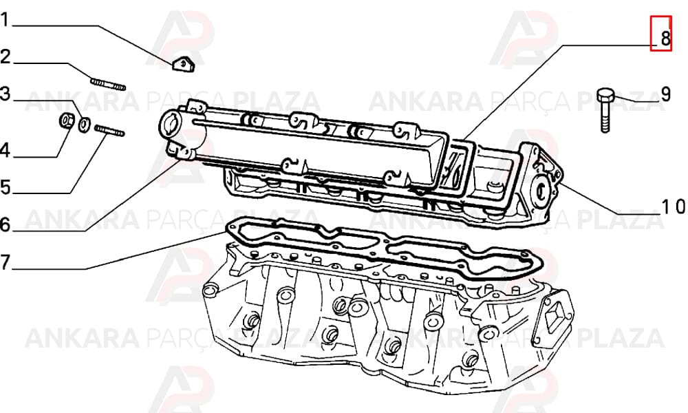 Üst Kapak Contası Tempra Uno Kauçuk Mantar 3.5Mm