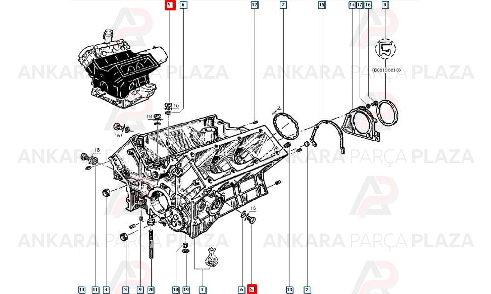 Renault 9 11 12 19 Toros Kartes Tapası Mtj