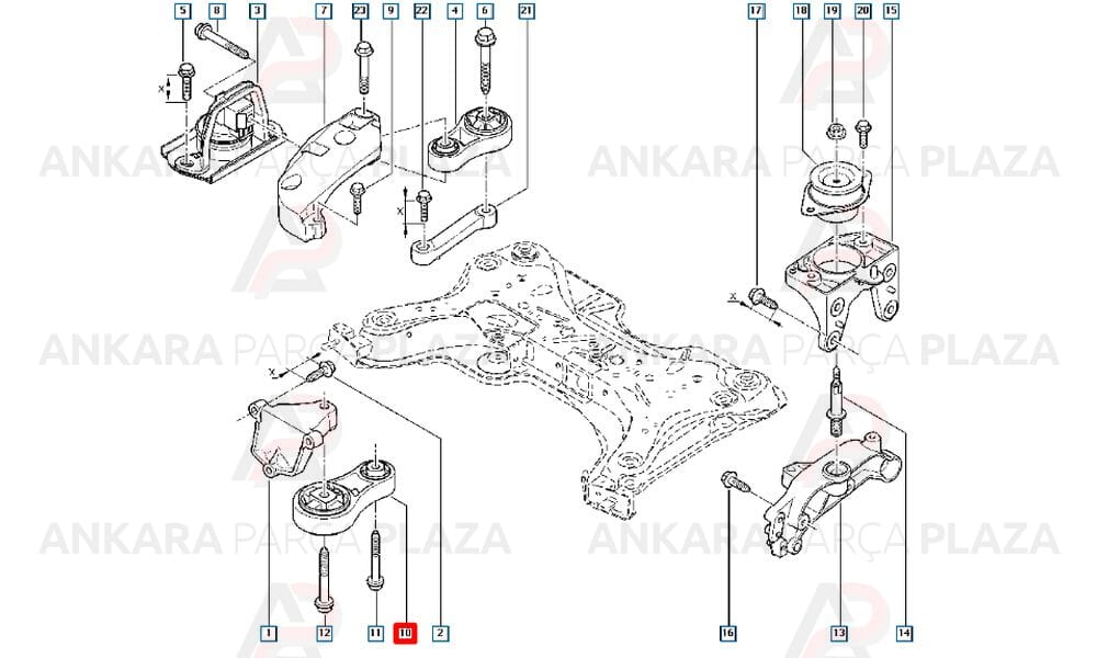 Motor Takozu Şanzıman Taraf Alt Trafic 2