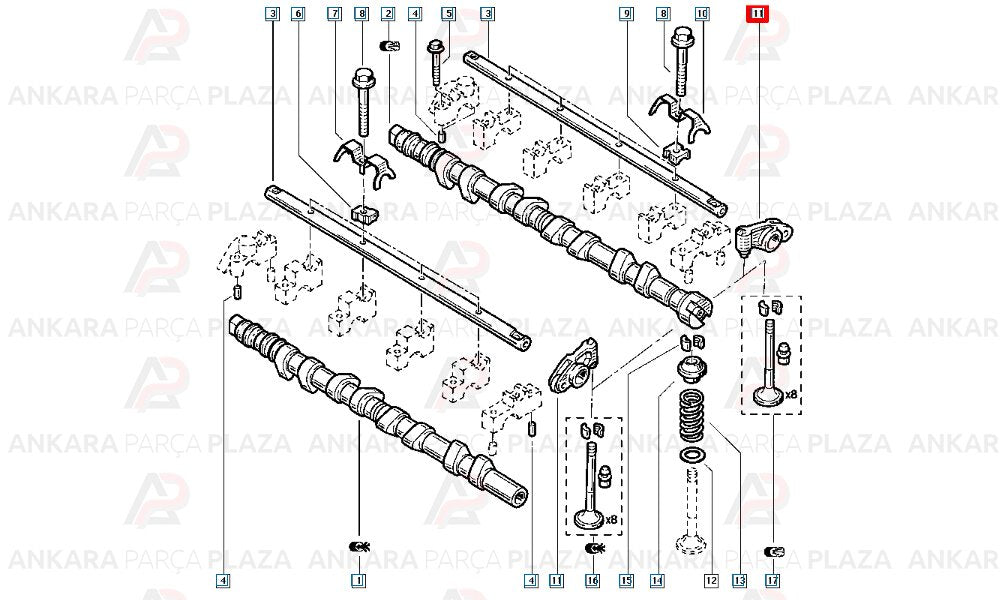 Master 2.5 Dci 16V Subap Horozu Süpsan