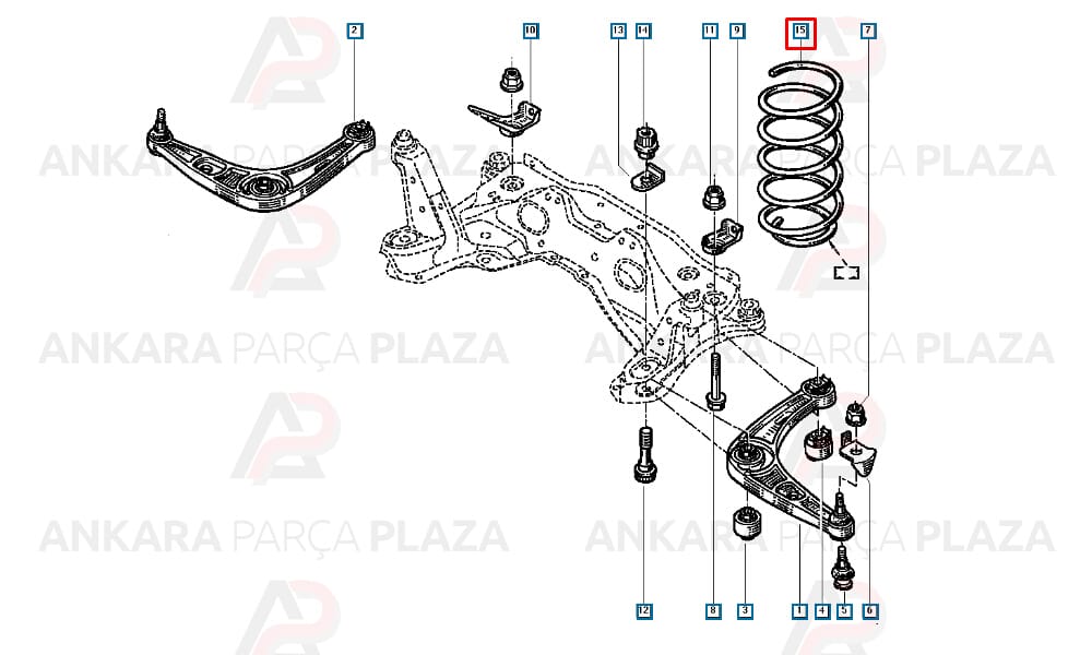 Helezon Yayı Ön Renault Laguna