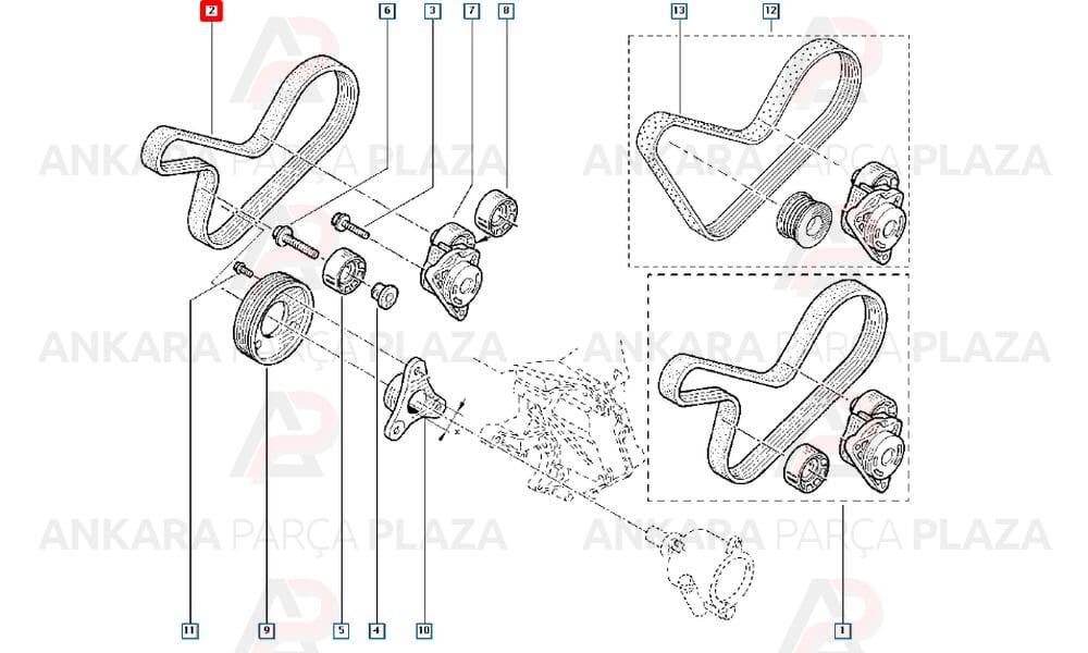 Megane 1 Kanallı Kayış 6Pk1148 Gates
