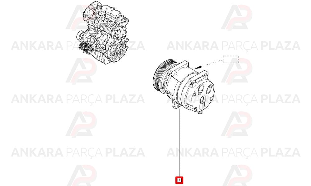 Klima Kompresörü Laguna 2 Benzinli 8200024397