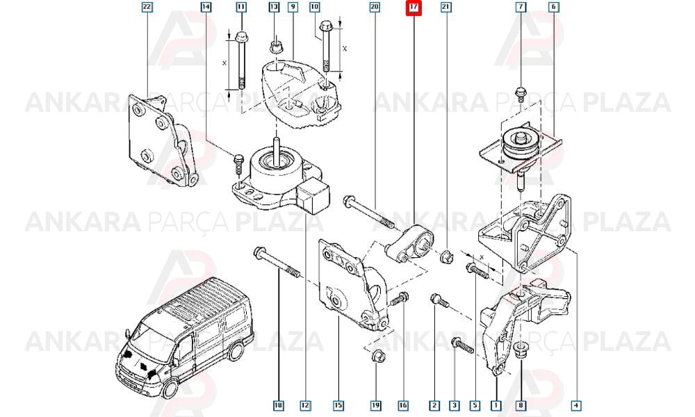 Motor Takozu Arka Alt Master 2