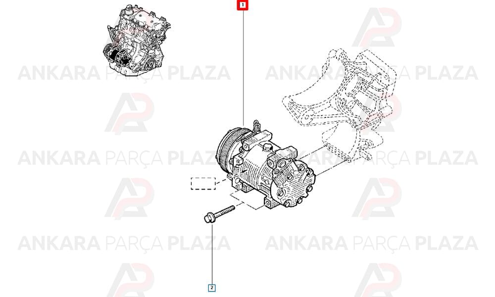 Klima Kompresörü Clio Twingo 1.2 16V D4F 8200037058