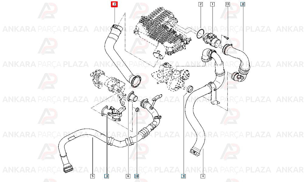 Clio Sd - Hb 02 - 08 Hava Filtre Hortumu 1,5 Dcı 8200039843