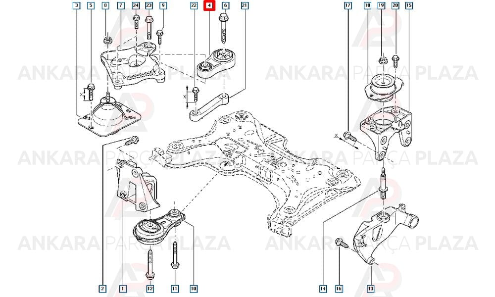 Motor Kulağı Trafic 2 8200049246