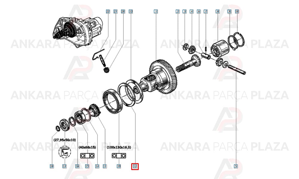 Renault, R9, R11, Ayna Mahruti Pulu Orijinal 8200051660