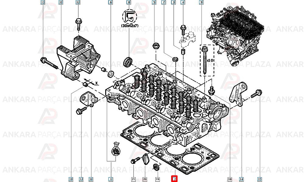 Silindir Kapak Contası Ducato Master Trafic Movano 2.5Dcı Çok Katlı Çelik 1.50Mm
