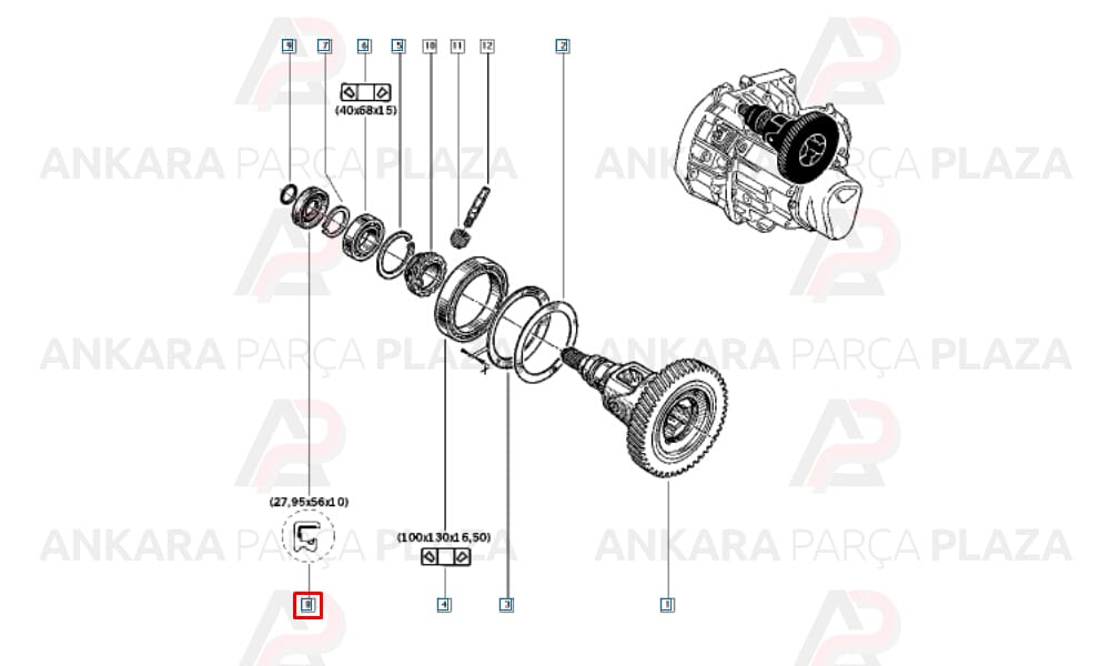 R9, Logan, Clio 2 Ön Teker Aks Keçesi Orjinal 8200068744