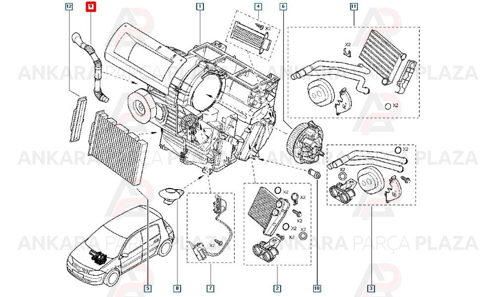 Kalorifer Borusu Megane 2 8200070755