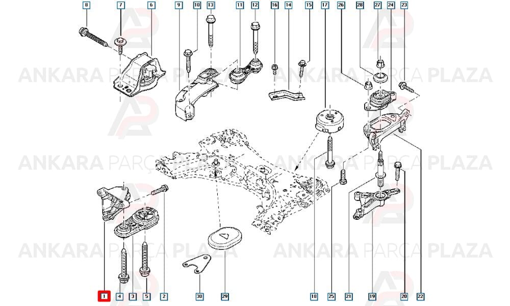 Motor Takoz Suportu Scenic 2 8200072747