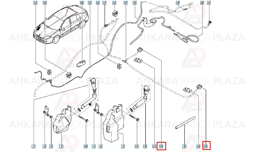 Renault Fluence 09 - 16 Su Fiskiye Memesi 8200082347